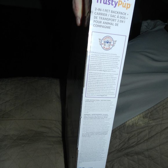 Trusty Pup 2 in 1 Cat Dog Medium Pet Backpack & Carrier NWT/NEW - Picture 8 of 16